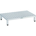 トラスコ中山(TRUSCO) TRUSCO 高床式アルミ製ステップ 900X600XH190〜220 【品番:TFSH-0960AL】