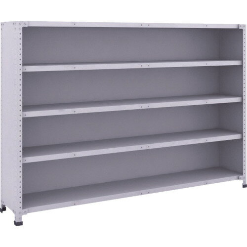 【別途送料あり】トラスコ中山（TRUSCO）　TRUSCO　軽量150型背側板付棚　1800X300XH1200　5段　【品番：TLA46K-25】(4)