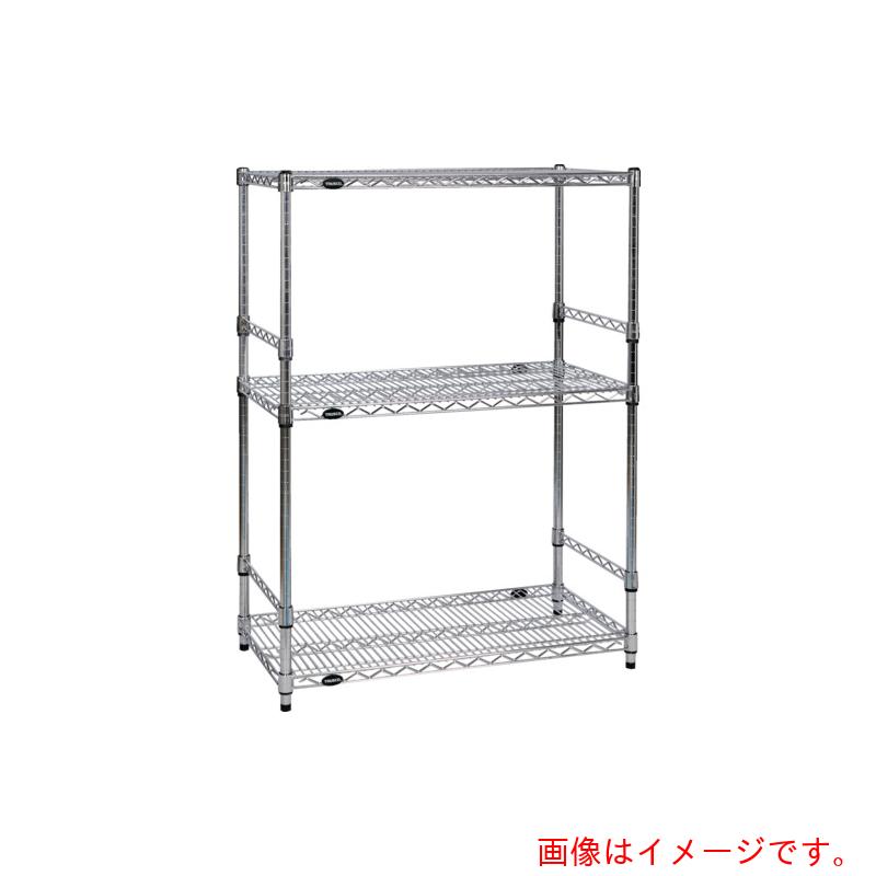 トラスコ中山（TRUSCO） TRUSCO ステンレス製メッシュラック W605XD457XH923 3段 サイドバー付 【品番：TSMSDB3243】