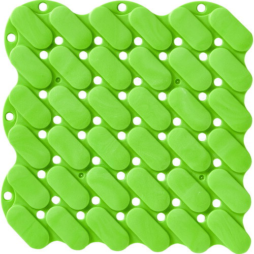 【メール便対応】トラスコ中山（TRUSCO）　抗菌・防炎ジョイントスノコ　素足用　グリーン　【品番：TJSS15-GN】