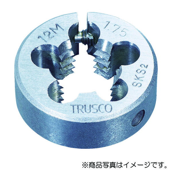 【メール便対応】トラスコ中山（TRUSCO）　丸ダイス 25径 M3×0.5 （SKS）　【品番：T25D-3X0.5】