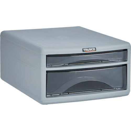 トラスコ中山（TRUSCO）　プラスチックレターケース A4浅型1段、深型1段　【品番：PA4-SW2】