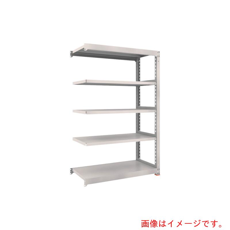 【別途送料あり】トラスコ中山（TRUSCO）　TRUSCO　M3型中量棚　900X471XH2400　4段　連結　免震樹脂ベース付　ネオグレー　【品番：M3-8354BSFC】(4)