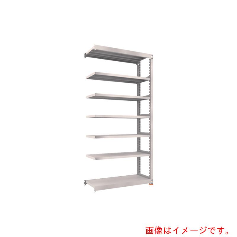 【別途送料あり】トラスコ中山（TRUSCO）　TRUSCO　スチールラック　M5型中量棚　1500X471XH1200　7段　連結　免震樹脂ベース付　ネオグレー　ネオグレー　【品番：M5-4557BSFC】