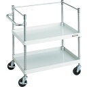トラスコ中山(TRUSCO) TRUSCO ツールワゴン フェニックスワゴン 省音 750X500XH880 3方枠付 ホワイト 【品番:PEW-972K-W】