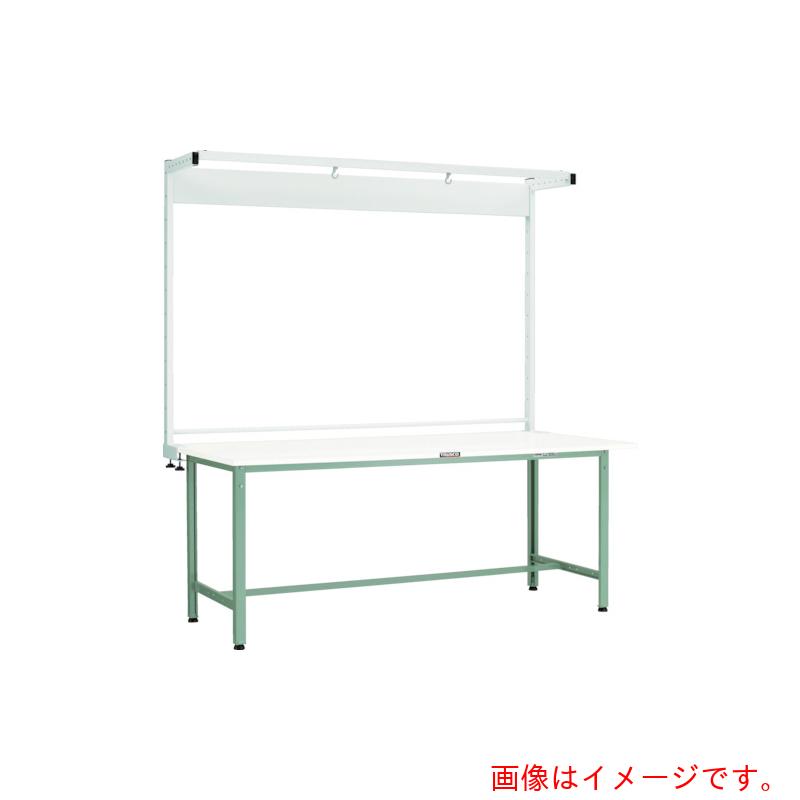 【別途送料あり】トラスコ中山（TRUSCO）　TRUSCO　軽荷重作業台（300kg）AE型　1800X750XH1948（全高）　ツールハンガー付　ホワイト色　【品番：RAE-1800THNW】