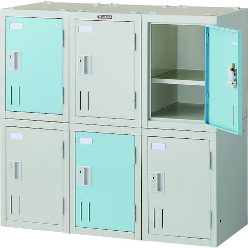 トラスコ中山(TRUSCO) TRUSCO ミニロッカー 3連用ベース 【品番:SH900B】 [2]