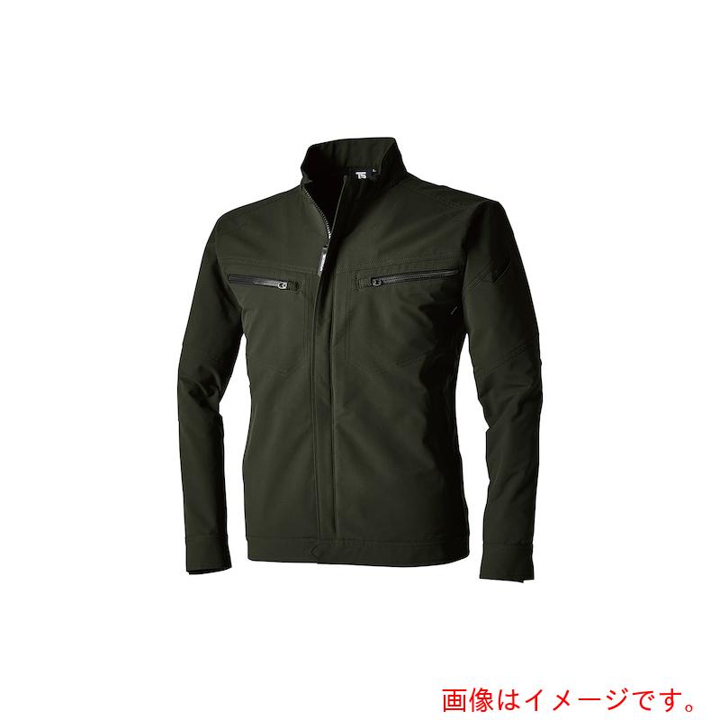 特長 ●帯電防止素材で安全氏も付与したワークウェア 仕様 ●色：カーキグリーン ●サイズ：LL 材質 ●複合繊維（ポリエステル85％） ●ポリエステル15％ 質量・質量単位 ●400.0g 【メーカー名】（株）TS　DESIGN 【メーカー品番】5616 LL 55