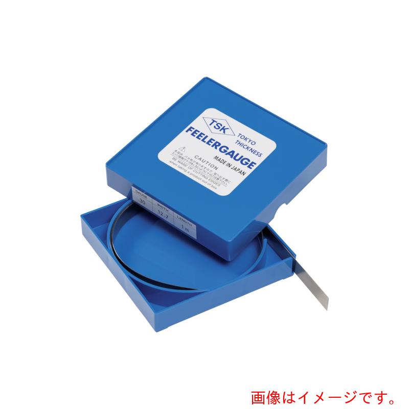 特長 ●主に自動車エンジン、その他内燃機の組立並びに調整用として使用。 ●単一のすきまの連続測定使用に便利です。 用途 ●半導体、車の整備、飛行機の整備、その他隙間の測定などに使用。 ●カットして使用可能。 仕様 ●厚さ(mm)：0.30　長さ（m）:5　幅（mm）:12.7 ●最小表示(mm)：0.30 ●精度：±0.015 ●測定範囲(mm)：0.30 材質 ●SK焼入または同等品 質量・質量単位 ●150.0g 【メーカー名】東京シクネス（株） 【メーカー品番】TSK-0.30M5