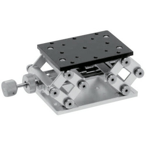 ツクモ工学　小型精密ラボジャッキ　ステージ面／黒アルマイトタイプ　天板サイズ60×80mm　【品番：RJ-..