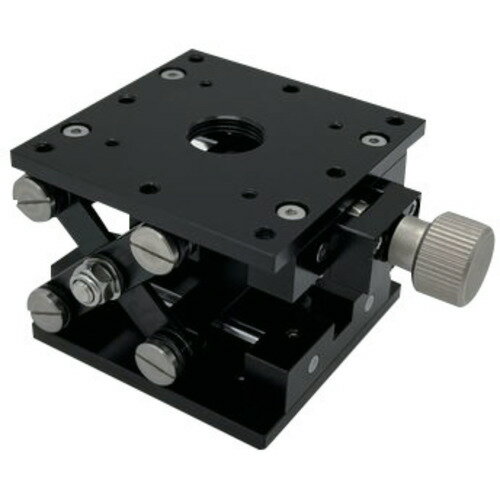 ツクモ工学　シングルパンタグラフ　超小型精密ラボジャッキ　黒　天板サイズ60×60mm　【品番：RJS-60M】