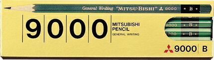 ●事務用鉛筆の定番品 ・発売以来長い間親しまれている、三菱鉛筆の代表的な商品です。 ●入数： 12本入（1ダース） ●芯硬度： B ●芯色： 黒 ●サイズ： 縦47.0×横177.0×厚さ17.0mm ●重量： 61.0g 【メーカー名】三菱鉛筆（株） 【メーカー品番】K9000B