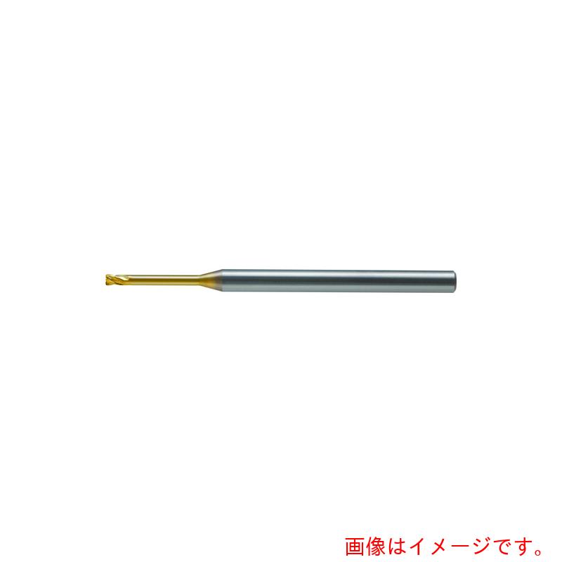 ユニオンツール　超硬エンドミルHLRS　4枚刃ロングネックラジアスHLRS　外径0．8×コーナ半径R0．02×有効長4×全長50　【品番：HLRS4008-002-040】