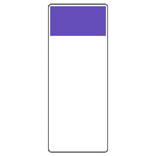 特長 ●短冊型だから管の太さを問わず経済的です。 ●抜群の耐久性です。 ●表示は自由です。 ●帯色のみのシンプルなつくりで、特殊な流体名や系統名にも柔軟に対応できます。 仕様 ●厚さ(mm)：1 ●摘要：3mmФ穴4 ●帯色：灰紫(マンセル値2.5P 5/5) ●寸法(mm)：250×100 ●帯色のみ 材質 ●エコユニボード 質量・質量単位 ●30.0g 注意事項 ●針金は別売になっています。 【メーカー名】ユニット（株） 【メーカー品番】422-22