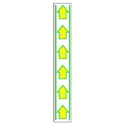 仕様 ●表示内容：矢印 ●縦(mm)：1000 ●横(mm)：150 ●厚さ(mm)：1.5 ●摘要：裏面粘着シール 材質 ●合成ゴム ●裏面：粘着シート 質量・質量単位 ●390.0g 【メーカー名】ユニット（株） 【メーカー品番】819-25