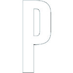 仕様 ●表示内容：P ●縦(mm)：120 ●横(mm)：60 ●厚さ(mm)：1.6 ●摘要：ガラスビーズ反射・裏面/粘着シート付 ●白文字 材質 ●合成ゴム ●表面：ガラスビーズ反射 ●裏面：粘着シート 質量・質量単位 ●0.0g 注意事項 ●文字は全て角ゴシックです。 【メーカー名】ユニット（株） 【メーカー品番】835-080W