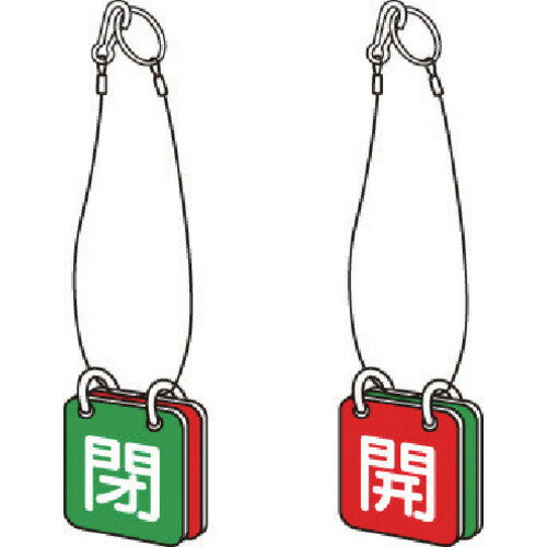 ユニット（UNIT）　両面用表示板　マグネット緑閉赤開　【品番：857-62】