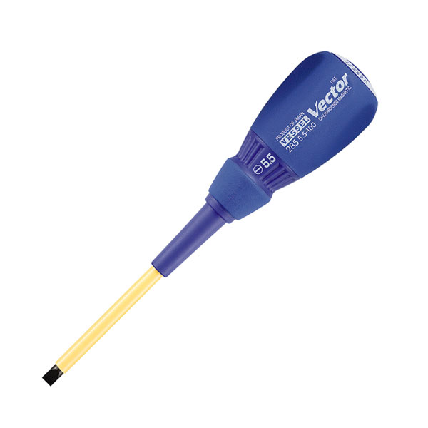 ベッセル　ベクトル電工用ドライバー 　【品番：No.285（-5.5×100）】【JAN：4907587077400】...