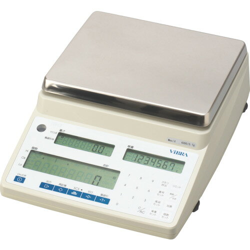 新光電子　VIBRA　CUX6000：カウンティングスケール　秤量6kg　最小表示0．1g　【...