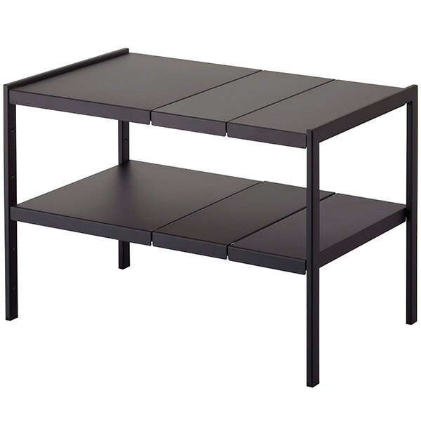 山崎実業 伸縮シンク下ラック 2段 タワー D30 ブラック 4903208049498 【品番：04949】●