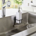 山崎実業 フィルムフックスポンジ&ボトルホルダー タワー ブラック 【品番:07148】