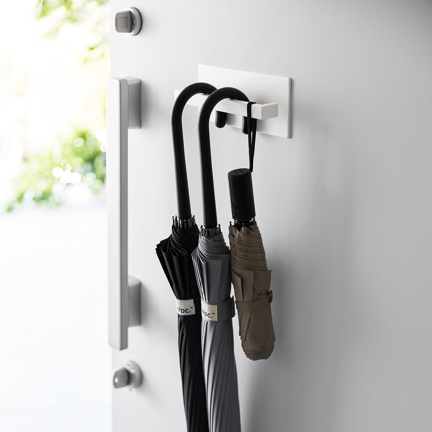 山崎実業　マグネットアンブレラハンガー タワー ホワイト　【品番：03074】