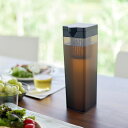 山崎実業 倒して置ける冷水筒 タワー ティーバッグ入れ付き ブラック 4903208017503 【品番:01750】