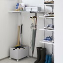 山崎実業 下駄箱中ハンギング傘立て タワー ブラック 4903208100816 【品番:010081】