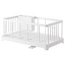 山崎実業 水切りワイヤーバスケット アクア ホワイト 4903208028981 【品番:02898】