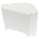 山崎実業 浮かせる フタ付き三角コーナー アクア ホワイト 4903208032360 【品番:03236】●