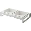 山崎実業 ペットフードボウルスタンドセット タワー ホワイト 4903208042062 【品番:04206】●