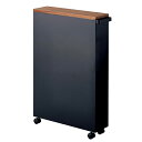 山崎実業 ハンドル付きスリムトイレラック タワー ブラック 4903208043076 【品番:04307】●