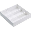山崎実業 伸縮&スライド カトラリートレー タワー ホワイト 4903208033824 【品番:03382】