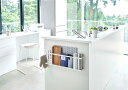 山崎実業 キッチンカウンター横収納ラック タワー ホワイト 【品番:05476】