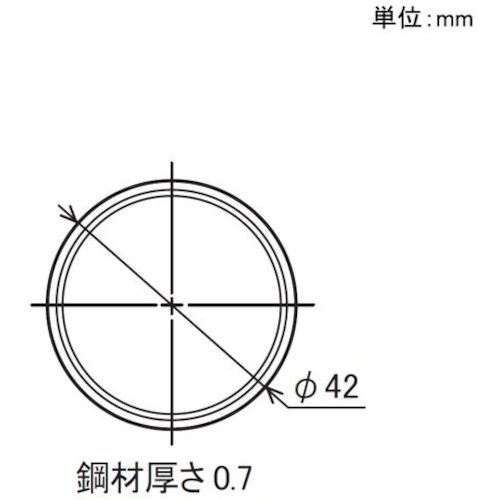 【別途送料あり】矢崎化工（yazaki）　イレクターパイプ　Φ42　導電　4m　HLGA−400...