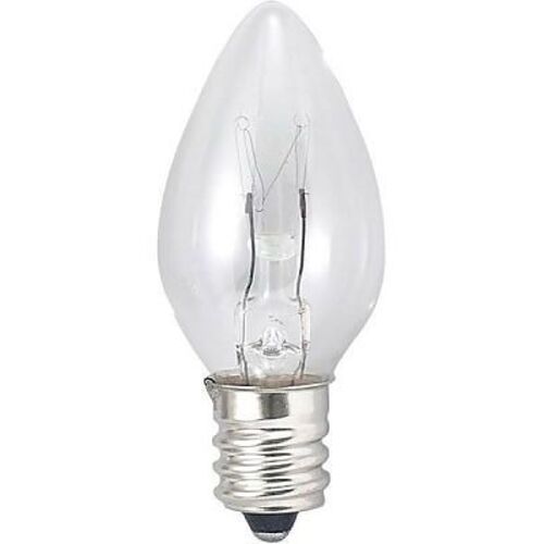 【メール便対応】ヤザワコーポレーション　ローソク球5Wクリア　【品番：1CCC2P】