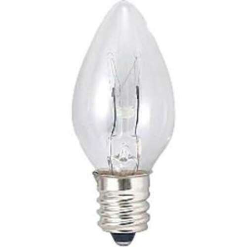 【メール便対応】ヤザワコーポレーション　ローソク球7Wクリア　【品番：C71207C】
