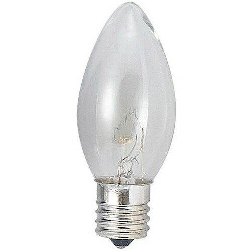ヤザワコーポレーション　ローソク球10Wクリア口金E17　【品番：C91710C】