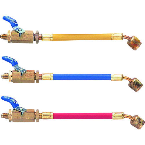 YELLOW JACKET 1／4 BV付ホース オス（BV付）×メス 黄 【品番：Y25002】