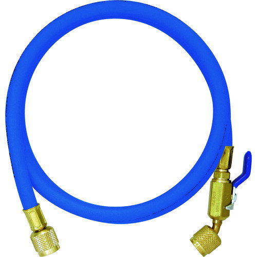 YELLOW JACKET R407C等用チャージングホースプラス2 ボールバルブ付 青 【品番：Y29272】