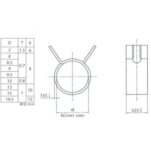 八幡ねじ（YAHATA）　ホースバンドクリップ　7［2個入］　【品番：4944825555498】