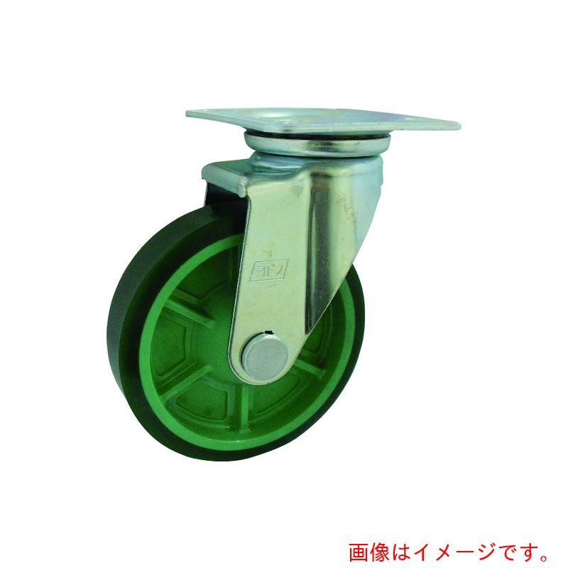 特長 ●ベアリング無しタイプの樹脂製ホイル仕様のウレタン車輪付キャスターです。 用途 ●運搬台車、機械の足回りに。 仕様 ●許容荷重(daN)：147 ●許容荷重(kgf)：150 ●車輪径D(mm)：100 ●車輪幅(mm)：32 ●取付高H(mm)：115 ●取付座A(mm)：95 ●取付座B(mm)：95 ●取付ピッチX(mm)：71 ●取付ピッチY(mm)：71 ●取付穴径P(mm)：11 ●タイプ：自在式 ●自在式 ●プレート式 材質 ●車輪:ウレタンゴム ●ホイル:ナイロン6樹脂 ●金具：スチール 質量・質量単位 ●0.92kg 【メーカー名】（株）ヨドノ 【メーカー品番】PNUAJ100