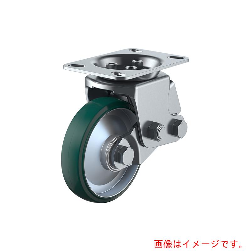 ユーエイ　プレート式　固定　クッションキャスター　ウレタン　車輪径150mm　　SKYタイプ　SKY−2R型　..