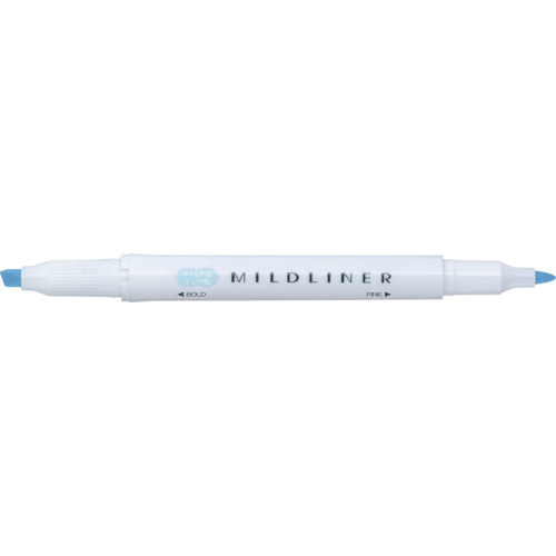 特長 ●1本で太・細書き両用です。 ●感熱紙に使用しても筆記線の変色が少なく、感圧紙でも文字を隠ぺいしません。 ●淡い色味で目に優しい蛍光ペンです。 仕様 ●インク色：ブルー ●芯径(mm)：1.0〜1.4/4.0 ●全長(mm)：141.5 ●キャップ安全性ISO規格適合 質量・質量単位 ●10.1g 【メーカー名】ゼブラ（株） 【メーカー品番】WKT7-MBL