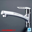 【KM5021ZTECHS】 KVK キッチン 混合水栓 シャワー付 撥水 eレバー 寒冷地用