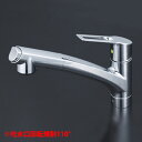 【KM5021JTEC】 KVK キッチン 混合水栓 シャワー付 eレバー 上施工