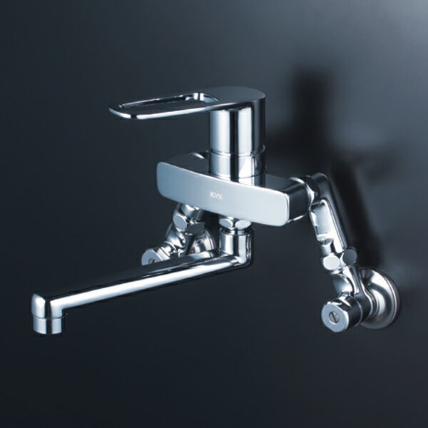 【MSK110KEST】 KVK キッチン 混合水栓 シングルレバー 延長ソケット100mm