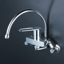 【MSK110KRGT】 KVK キッチン シングルレバー スワン型パイプ シングル混合水栓