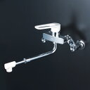 【MSK110KRJRS】 KVK キッチン 楽締め水栓 シングルレバー マルチリフォーム 楽締めソケット付 混合水栓 伸縮自在パイプ付