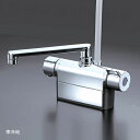 【FTB200DWP1R2T】KVK バス用 デッキ形サーモスタット式シャワー(240mmパイプ付) 寒冷地用